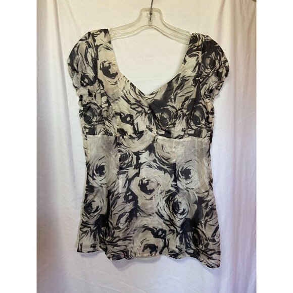 #3536 VTG Womens silk blouse size 36 - Picture 2 of 11